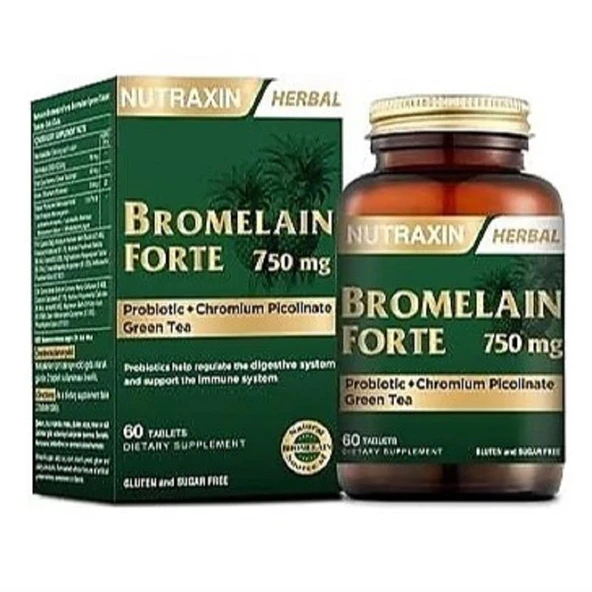 Nutraxin Bromelain Forte 60 Tablet ürün görseli