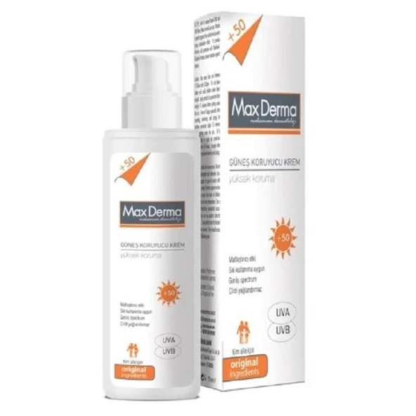 Maxderma Güneş Kremi SPF50 75 ml ürün görseli