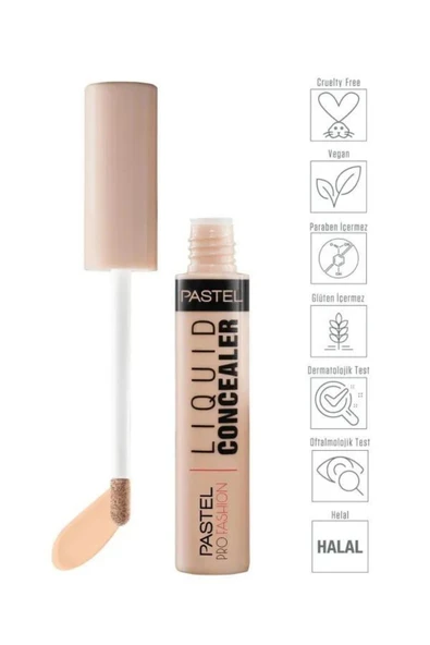 Pastel Liquid Concealer - Likit Hata Örtücü 101 Porcelain - 4