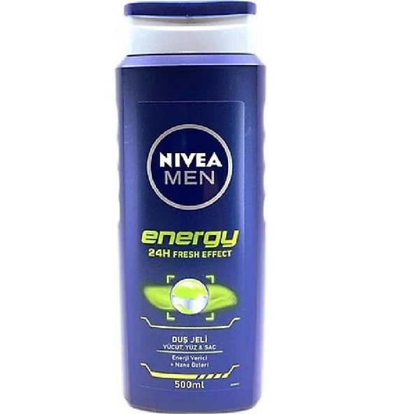 Nivea Energy Duş Jeli Vücut Yüz Saç 500 ml ürün görseli