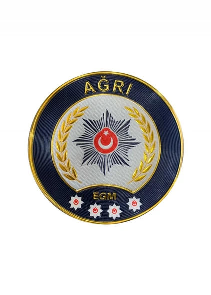 AĞRI Polis Kol Arması 3D Plastik TPU, Yeni Tip, Cırtlı, Standart Ölçü, 1.sınıf Kalite ürün görseli
