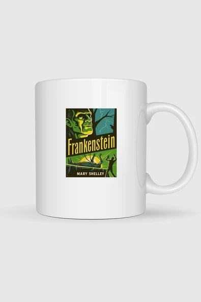 Frankenstein Mary Shelley Hallowen Tasarımlı Kupa Bardak ürün görseli