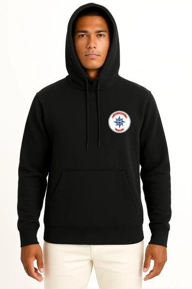 Kapüşonlu Tcg Çubuklu A594 Cep Tasarımlı Unisex Sweatshirt - Resim 11