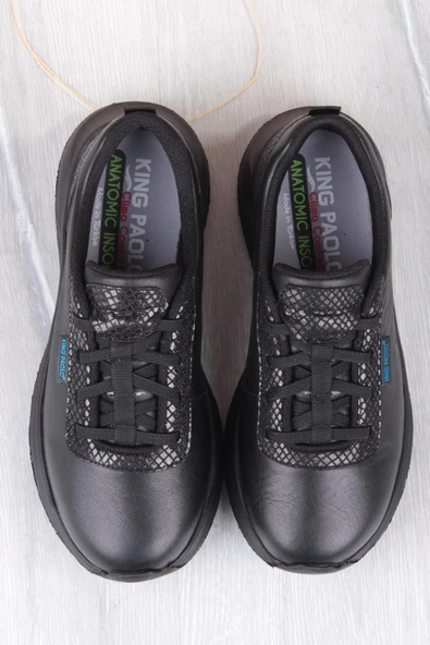 King Paolo I5211 Izabel Comfort Lastik Bağcıklı Hakiki Deri Kadın Ayakkabı - Resim 7