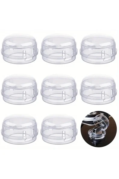 NACTUMU Gazlı Ocak Anti-Kaza Dokunma Anahtarı Kilidi, Gazlı Ocak Kolu Kilidi Koruma, Ocak Kolu Kapak Kilidi - Resim 2