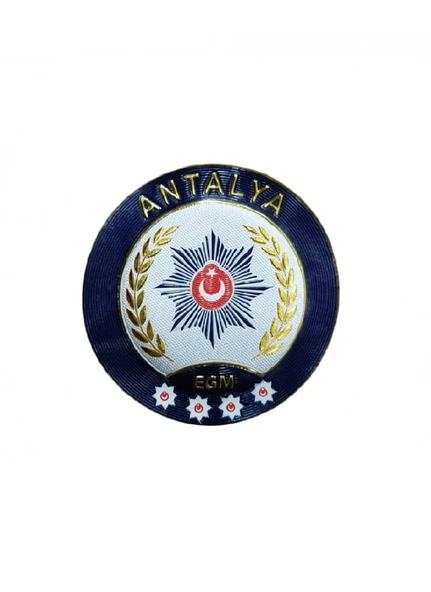 ANTALYA Polis Kol Arması 3D Plastik TPU, Yeni Tip, Cırtlı, Standart Ölçü, 1.sınıf Kalite ürün görseli