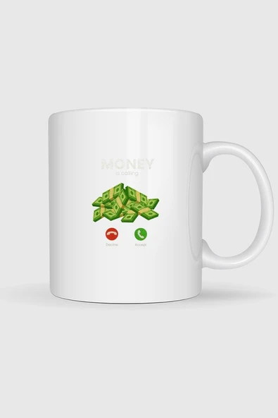 Money İs Calling - Para Arıyor Tasarımlı Kupa Bardak ürün görseli