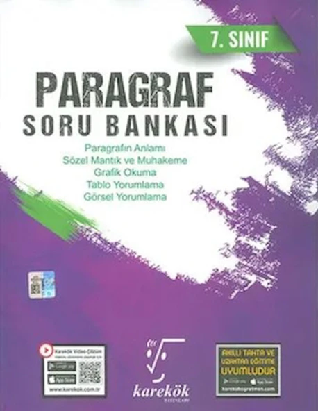 7. Sınıf Paragraf Soru Bankası / Kolektif / Karekök Yayıncılık / 9786258419221 ürün görseli