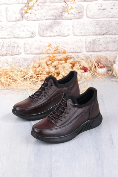 Mehmet Mete 383513 Rahat Kauçuk Taban Orijinal Hakiki Deri Erkek Ayakkabı - Resim 11