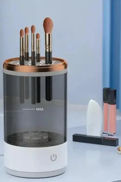 NACTUMU Otomatik USB Şarjlı Kozmetik Makyaj Fırça Temizleyici - Resim 2