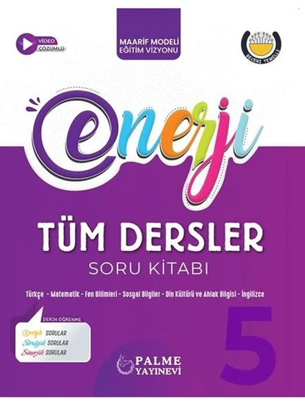 PALME 5.SINIF ENERJİ TÜM DERSLER SORU KİTABI *YENİ* ürün görseli