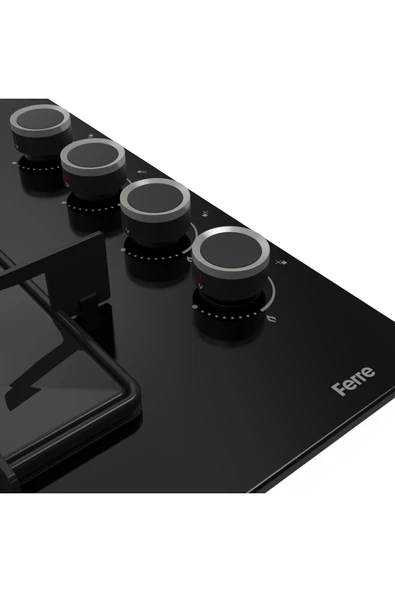 Ferre Flowart Florenz Plus Siyah 3'lü Ankastre Set ( QBL63CS-SS035-D077 ) - Resim 6