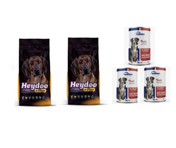 Plus Yüksek Enerjili Yüksek Proteinli Kuzulu Köpek Maması 2 kg X 2 Adet + Dana Etli Konserve ürün görseli