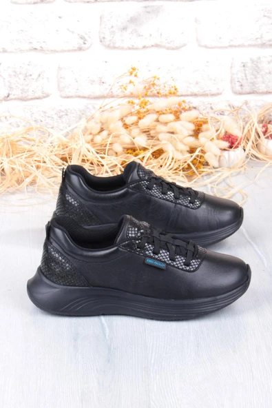 King Paolo I5211 Izabel Comfort Lastik Bağcıklı Hakiki Deri Kadın Ayakkabı - Resim 2