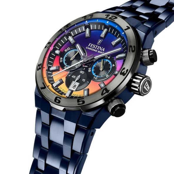 FESTINA F20709/1 CHRONO BIKE MULTICOLOR ERKEK KOL SAATİ - Resim 3