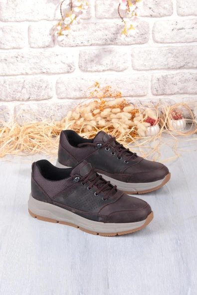 King Paolo I1287 Kruvasan Hafif Rahat Yürüyüş Ayakkabısı Hakiki Deri Erkek Ayakkabı - Resim 8