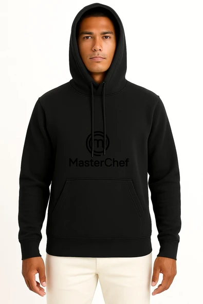 Kapüşonlu Masterchef Logo Göğüs Tasarımlı Unisex Sweatshirt - Resim 11