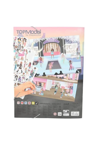 Top Model Kalpli pullu kapak boyama kitabı - 3