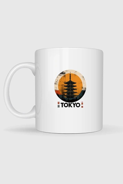 Tokyo - Japonya Tasarımlı Kupa Bardak - Resim 2