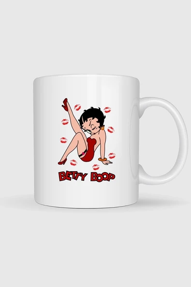 Betty Boop Tasarımlı Kupa Bardak ürün görseli
