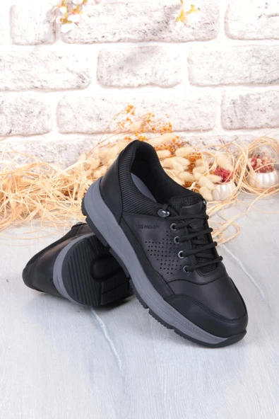 King Paolo I1287 Kruvasan Hafif Rahat Yürüyüş Ayakkabısı Hakiki Deri Erkek Ayakkabı - Resim 6