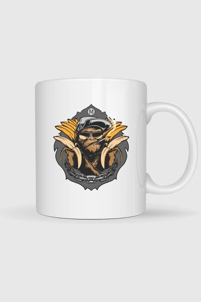 Ape Chimpanzee Gorilla Bornean Orangutan Tasarımlı Kupa Bardak ürün görseli