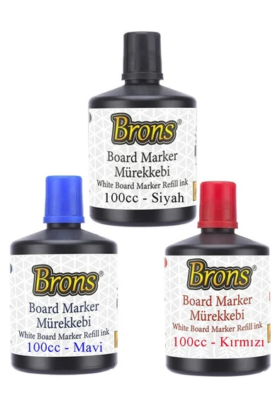 Siyah Mavi Kırmızı Yazı Tahta Kalem Mürekkebi 100ml 1 Adet Brons Tahta Kalemi Mürekkebi Kolay Silinebilir 100gr Okul