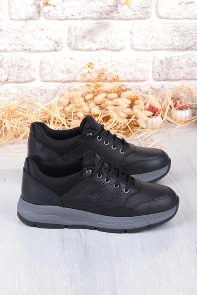 King Paolo I1287 Kruvasan Hafif Rahat Yürüyüş Ayakkabısı Hakiki Deri Erkek Ayakkabı - Resim 2