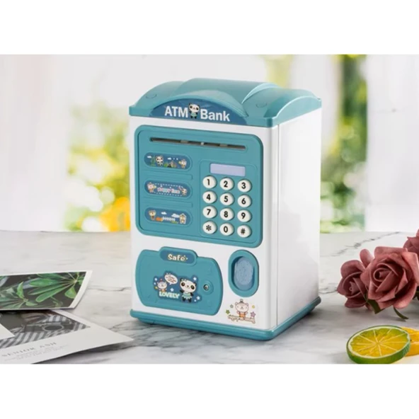Sevimli Tasarımlı Şifreli ATM Kumbara - Resim 2