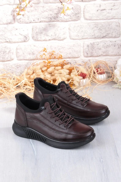 Mehmet Mete 383513 Rahat Kauçuk Taban Orijinal Hakiki Deri Erkek Ayakkabı - Resim 8