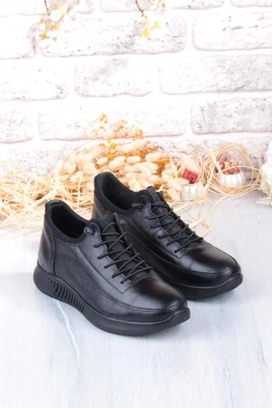 Mehmet Mete 383513 Rahat Kauçuk Taban Orijinal Hakiki Deri Erkek Ayakkabı - Resim 7