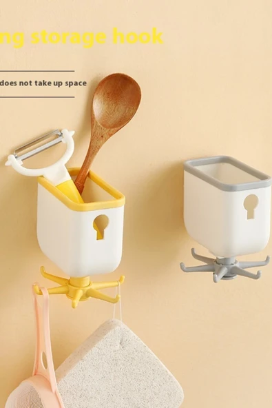 NACTUMU Çok Amaçlı Pratik Mutfak Askılığı Organizatör Ve Mutfak Düzenleyici Askı - Resim 2