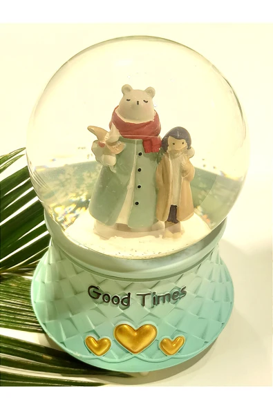 Monalisa Home 15x10 Lüks Renkli Figürlü Gösterişli Kar Küre ürün görseli