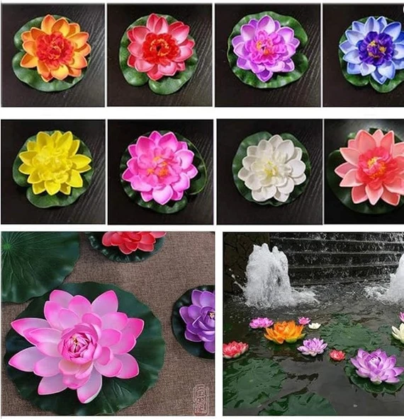 Dekoratif Yapay Lotus Çiçeği ürün görseli 1