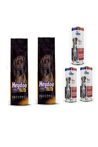 Plus Yüksek Enerjili Yüksek Proteinli Kuzulu Köpek Maması 2 kg X 2 Adet + Dana Etli Konserve - Resim 3