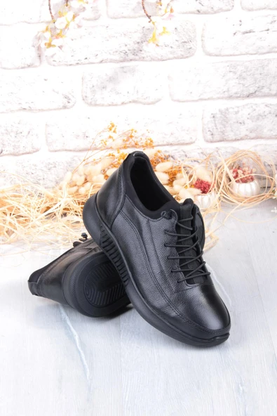 Mehmet Mete 383513 Rahat Kauçuk Taban Orijinal Hakiki Deri Erkek Ayakkabı - Resim 6