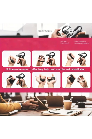 NACTUMU Parmak Egzersiz Aleti, El Tutacağı Direnç Bantları, Stres Topu ve Önkol Halkaları ile Kas İyileşme İçin 5'li Set - Resim 5