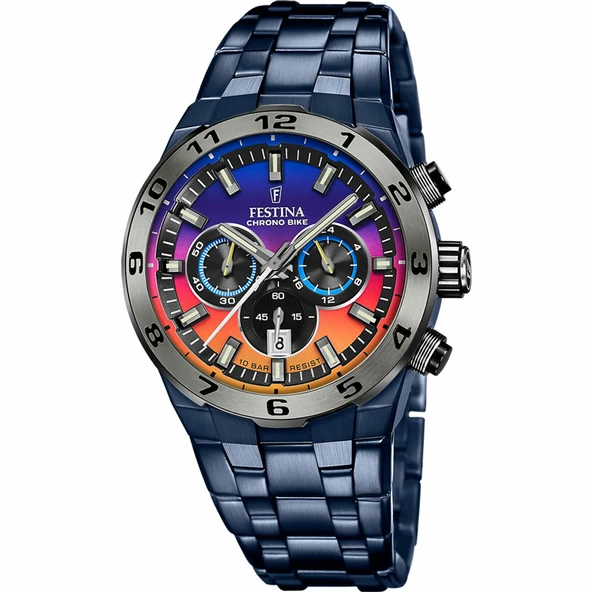 FESTINA F20709/1 CHRONO BIKE MULTICOLOR ERKEK KOL SAATİ - Resim 5
