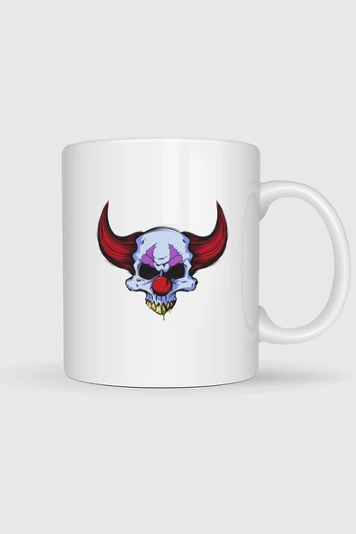 Boynuzlu Kuru Kafa Tasarımlı Kupa Bardak ürün görseli