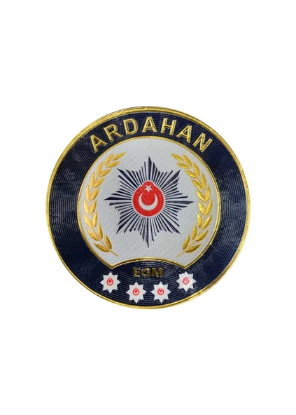 ARDAHAN Polis Kol Arması 3D Plastik TPU, Yeni Tip, Cırtlı, Standart Ölçü, 1.sınıf Kalite ürün görseli