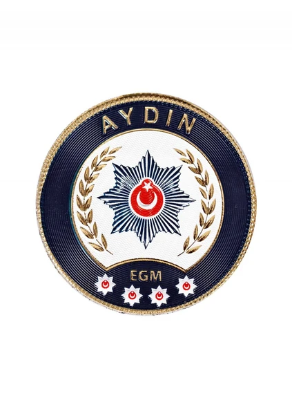 AYDIN Polis Kol Arması 3D Plastik TPU, Yeni Tip, Cırtlı, Standart Ölçü, 1.sınıf Kalite ürün görseli