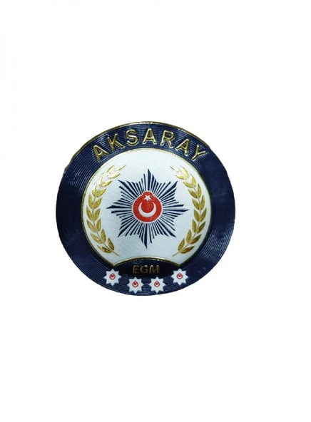 AKSARAY Polis Kol Arması 3D Plastik TPU, Yeni Tip, Cırtlı, Standart Ölçü, 1.sınıf Kalite ürün görseli