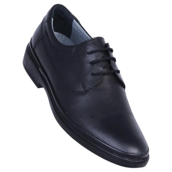 Baloğlu 71 Siyah Lz Kauçuk %100 Deri Erkek Klasik Ayakkabı ürün görseli 1