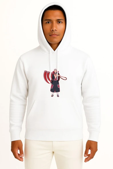 Kapüşonlu Hidan Kakuzu Deidara Itachi Uchiha Naruto Göğüs Tasarımlı Unisex Sweatshirt - Resim 7