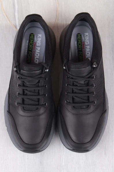 King Paolo I1287 Kruvasan Hafif Rahat Yürüyüş Ayakkabısı Hakiki Deri Erkek Ayakkabı - Resim 7