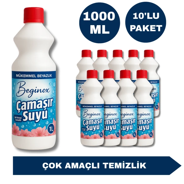 Çamaşır Suyu 1 L 10'lu Paket (Avantaj Paketi)