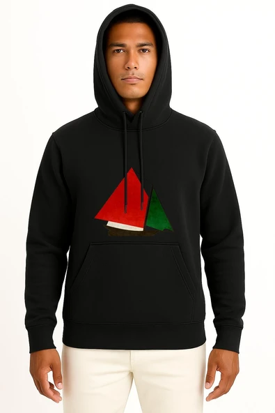 Kapüşonlu Gaza Flotilla Raid Ship To Gaz Göğüs Tasarımlı Unisex Sweatshirt - Resim 11