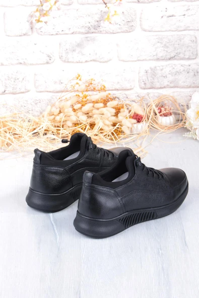 Mehmet Mete 383513 Rahat Kauçuk Taban Orijinal Hakiki Deri Erkek Ayakkabı - Resim 5