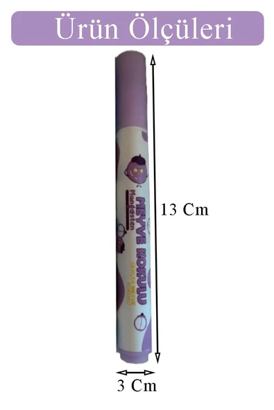 Meyve Kokulu Fosforlu Kalem 1 Paket 6 Renk Meyve Kokulu İşaret Kalemi 6 lı Fosforlu Kalem - 4