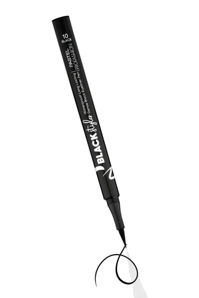 Pastel Black Styler Waterproof Eyeliner Pen - Eyeliner Kalemi 10 Black